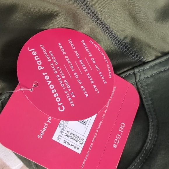 ISABEL maternity Ingrid & Isabel maternity green ankle zipped jeggings size 00 - Picture 5 of 8